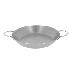 MINERAL B Carbon Steel Paella Pan – 12.5” Diameter, 9.25” Cooking Surface – M…