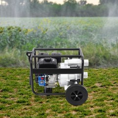 4 Stroke 7.5HP Gasoline Water Pump 3″ Full Trash Water Transfer Pump w/15m Pipe