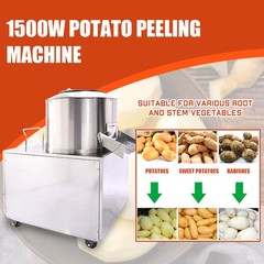 1500W 430 Stainless Steel Electric Potato Peeler Machine Kitchen Potato Washe