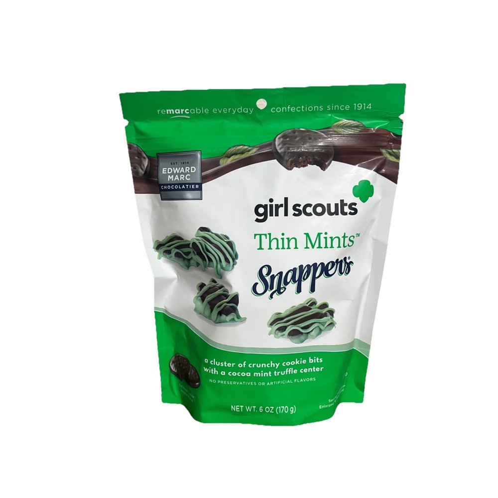 Edward Marc Chocolatier Girl Scouts Thin Mints Snapper 6 Oz-Sealed-EXP. 12/2026