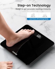 Digital Body Weight Bathroom Scale w/ Step-on Technology Battery Powered 400lb