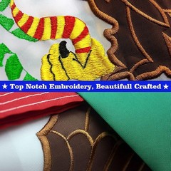 Embroidered Mexican Flag 3×5 FT 210D Heavy Duty Polyester Outdoor Mexico Flag