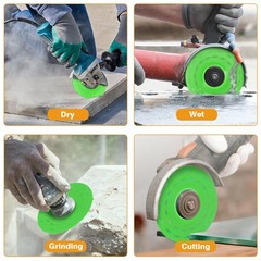 3x 4.5″Diamond Glass Cutting Disc Tile Ceramic Marble Chamfer Blade for Grinder