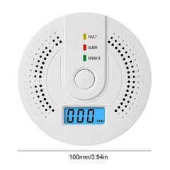 Carbon Monoxide Detector Warning Safety Alarm Sensor LED Digital Battery Powers