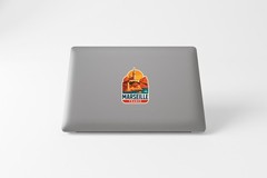 Marseille France Sticker Decal Vinyl Die-Cut City Skyline Landmark Design