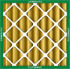 Filterbuy 20x20x4 Pleated Air Filters, Replacement for HVAC AC Furnace (MERV 11)