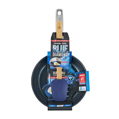 Blue Diamond 8″ Ceramic Nonstick Fry Pan with Spatula, Dishwasher Safe, Oven Saf