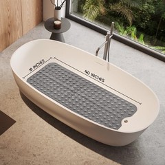 Bath/Tub/Shower Extra Long Mat 40″X16″ Anti Slip Antibacterial Machine Washable