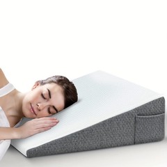 Wedge Pillow for Sleeping Support Bed Wedge Memory Foam Cushion 24″ x 24″ x 10″