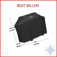 MissGrill 7130 Grill Cover Fits Weber Genesis II 3 Burner Grill and Genesis 300