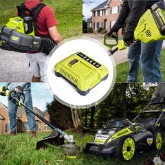 40V 6.0Ah Lithium Battery & Rapid Charger Kit for Ryobi 40 Volt Batteries