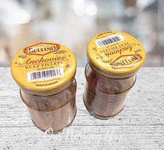 2 Bellino Jarred Filet of Anchovies, in Olive Oil & Salt, 4.25 Oz