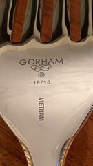 Gorham GOLDEN RIBBON EDGE Glossy 18/10 Vietnam Stainless Flatware – Choice