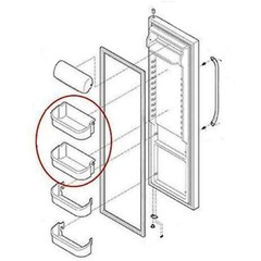 For frigidaire #PS430122 Refrigerator Gallon Upper Door Bin Shelf Replacement
