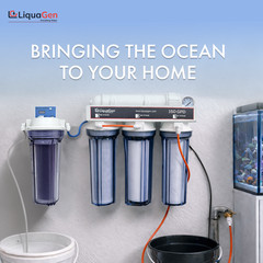 LiquaGen 5 Stage Premium 100 GPD RO/DI Water Filter System + Gauge & TDS Meter