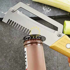 1-3x Stainless Steel Peeler with Wooden Handle Fruit and Vegetable Slicer 2026