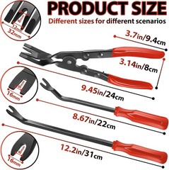 3 Pcs Clip Pliers and Fastener Remover,Clip Removal Tool Panel Clip Removal Plie