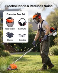VEVOR 5-in-1 Gas Hedge Trimmer 2 Cycle 63cc Gas Powered Handheld Hedge Trimmer