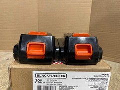 BLACK+DECKER LBXR20 1.5Ah Lithium 20v Ion Battery – 2 pack – black