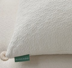 Avocado 100% Certified Organic Bed Pillow w/ Natural Latex and Kapok Fill Queen