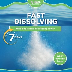 Rx Clear 99.3% Sodium Di-Chlor Granular Swimming Pool Chlorine – (Choose Size)