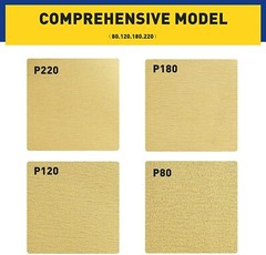 6″ Inch 60-800 Grit 50/100-PACK DA Sanding Disc PSA Sandpaper Roll -Sticky Back