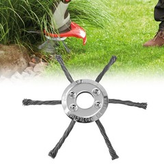 Wire Grass Trimmer Head Lawn Mower Brush Cutter Weed Eater Trimmer 6 Blades 7in
