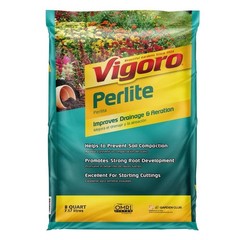 Vigoro 8 qt Organic Perlite Soil Amendment for Plants Potting Mix 100536862