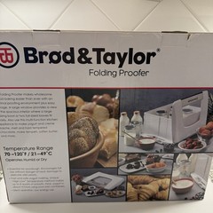 Brod & Taylor Folding Proofer (Model FP-101) Bread Yogurt Chocolate Self Storage