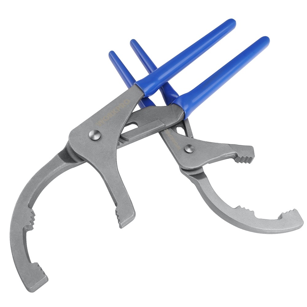 WORKPRO 2PACK 9″ & 12″ Oil Filter Wrench Set Adjustable Oil Filter Removal Plier