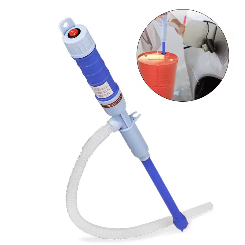 Battery Powered Electric Fuel Transfer Siphon Pump Gas Oil Water Liquid 2.2 GPM
