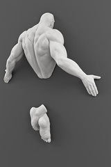 Man Coming Out Of Wall Sculpture, 32 cm/12.5 in, Wall Art, Wall Decor
