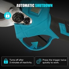 Electric Pruning Shears Cordless Pruner with 2 Batteries For Makita 18V Battery