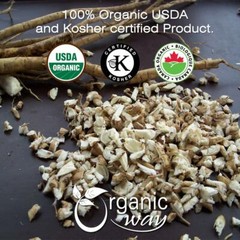 Organic Way Marshmallow Root Cut & Sifted – Organic, Kosher & USDA Certified