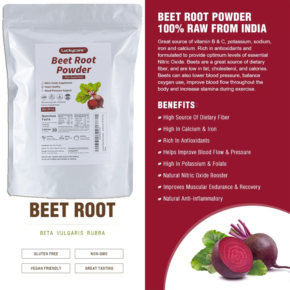2 Lbs Organic Beet Root Powder Organic Beetroot Supplement Natural Beet Powder