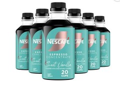 (6 pack) NESCAFÉ Espresso Concentrate, Sweet Vanilla, Instant Coffee, 10 fl oz