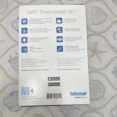 tekmar 561 Wi-Fi Touchscreen Thermostat 1-Stage Heat White Google Home