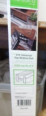 Trex Transcend Railing CLASSIC WHITE 6 ft. Universal Top/Bottom Rail WTUNIVTBR06