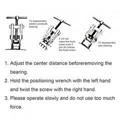 6” High-carbon Steel Two Claw Puller Bearing Remover Separate Lifting Device