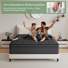 12″ 14″ Mattress in a box Twin Full Queen King Hybrid Spring Medium Firm Black