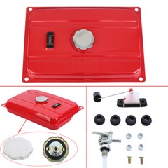 7 Gallon Iron Fuel Gas Tank Petcock Filter Gauge Cap fit for Generator EC6500