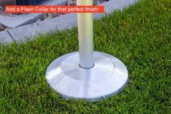 25′ & 30′ DELTA SECTIONAL FLAG POLE (SILVER)