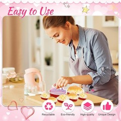 30 Pack Heart Shaped Cake Pans 9 oz, 3.4 and 1.86 oz Aluminum Heart Shaped Foil