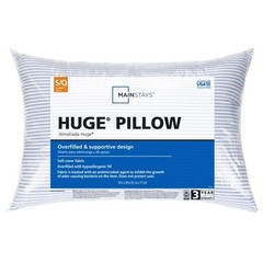 (2 pack) Mainstays Huge Overfilled Bed Pillow, Standard/Queen