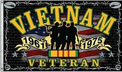 3x5FT Durable Flag Vietnam War Veteran Indoor Outdoor Freedom Fighter 100D
