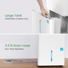 30/80/ 120/ 150 Pint Energy Star Dehumidifier For Home, Basement & Large Space