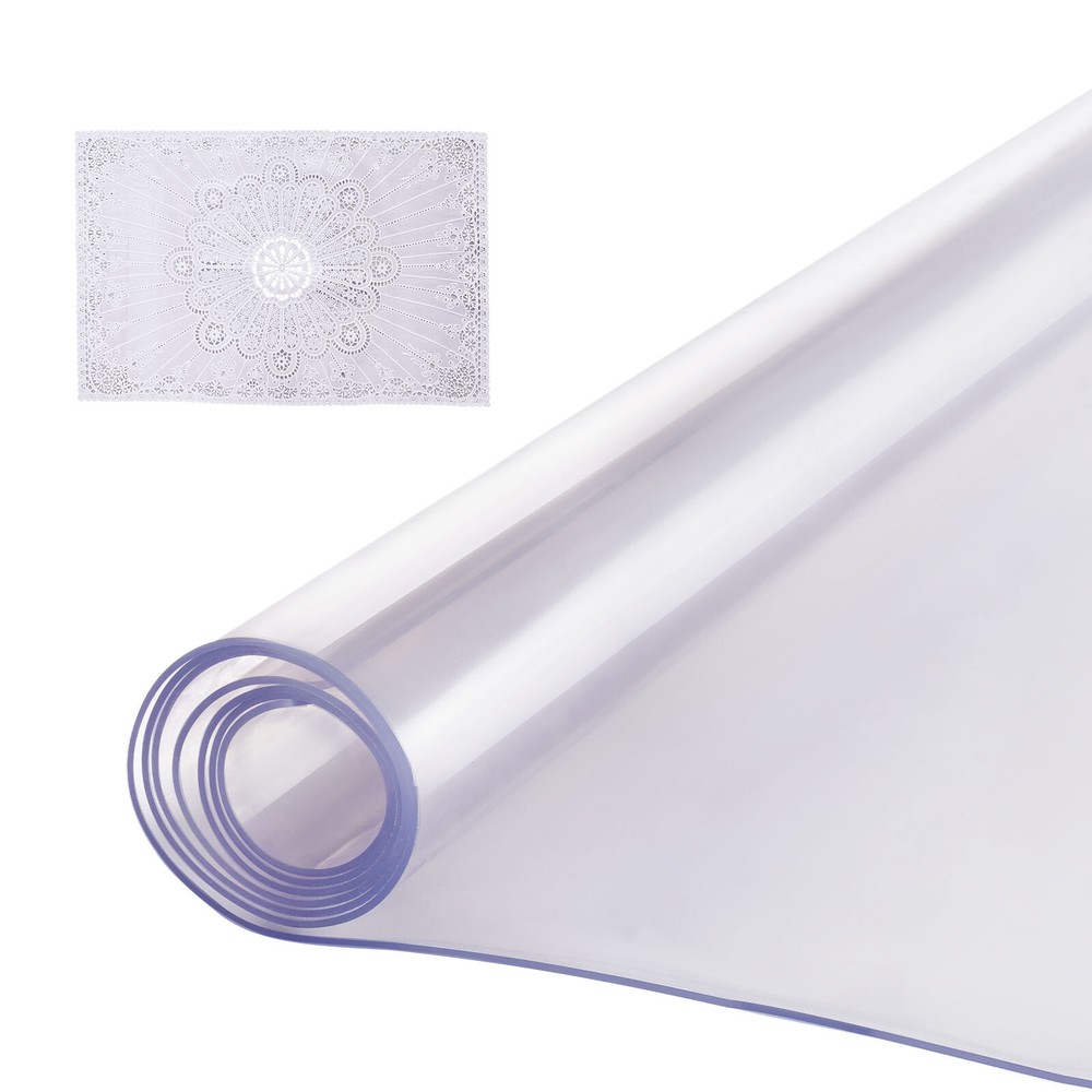 VEVOR PVC Table Protector 42×72 Inch Clear Plastic Desk Protector 2.0mm Thick