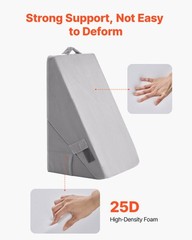 VEVOR Orthopedic Bed Wedge Pillow Adjustable Washable for Back Leg Neck Sleeping