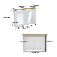 Radiator Cover Cabinet Decorative Heater Protector for Home Childproof Baseboard