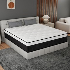 10″/12″/14″ Twin Full Queen King Mattress In a Box Gel Memory Foam Hybrid Spring
